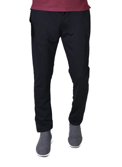 PANTALÓN, NEGRO, SLIM FIT, MARCA VERMONTI