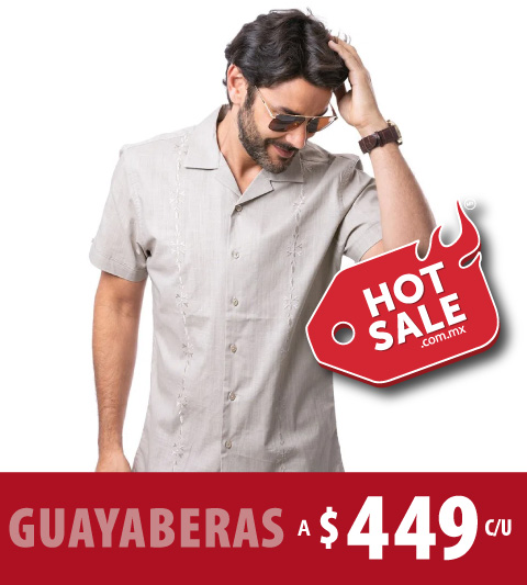 Guayaberas a $449 cada una en Aldo Conti