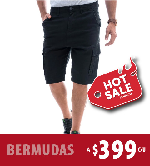 Bermudas a $399 cada una en Aldo Conti